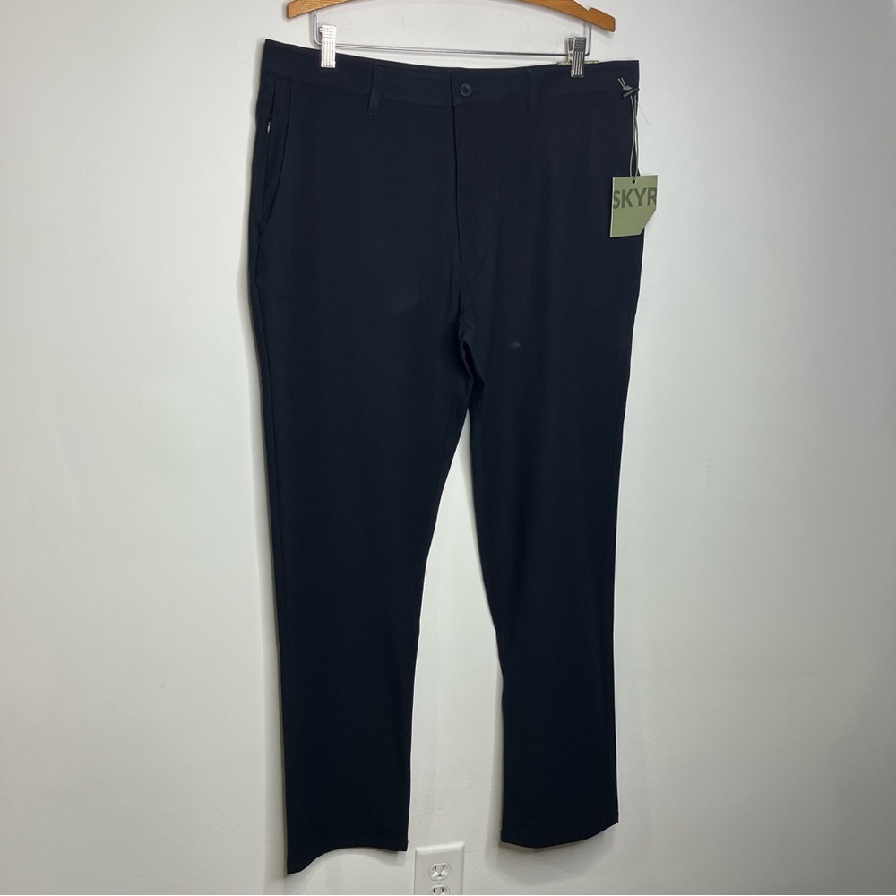 SKYR tricot dynasty slim fit pants black size 36 x 30 L/XL new with‎ tags dressy